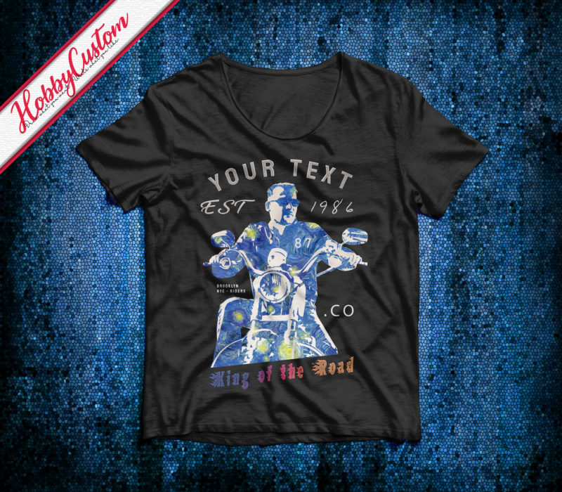 King of the road the starry night customize t-shirt