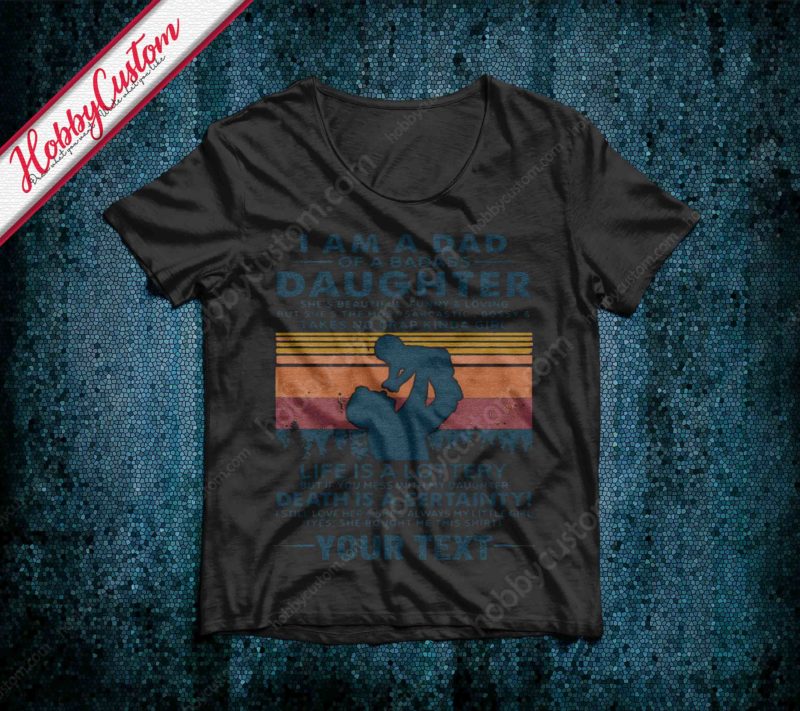 Gift father's day for dad of a badass vintage style customize t-shirt